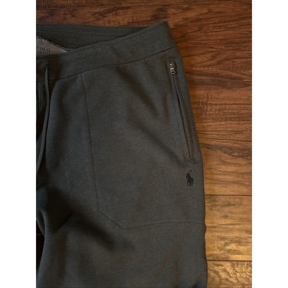 Polo Ralph Lauren Double-Knit Jogger Pants Mens XXLarge Navy Green Drawstring - Picture 2 of 9